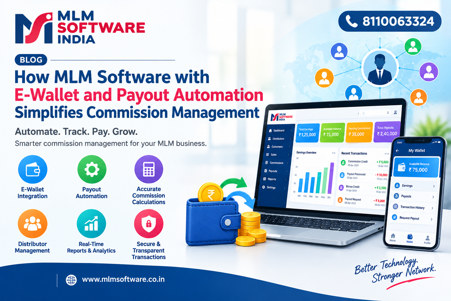 How MLM Software with E-Wallet and Payout Automation Simplifies Commission Management